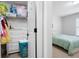 Cozy bedroom featuring a built-in closet and a comfortable bed at 426 Highcrest Dr, Acworth, GA 30101