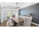 Dining room featuring hardwood floors, large windows, and stylish decor at 426 Highcrest Dr, Acworth, GA 30101