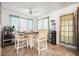 Breakfast nook featuring counter seating and natural light at 582 Black Forest Run, Douglasville, GA 30134