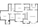 Floor plan showing the layout of bedrooms, bathrooms, laundry room, and walk-in closets at 582 Black Forest Run, Douglasville, GA 30134