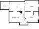 Basement floor plan showcasing storage, a recreation room, and a bedroom for versatile living at 582 Black Forest Run, Douglasville, GA 30134