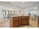 Open floor plan featuring the kitchen and the dining room at 582 Black Forest Run, Douglasville, GA 30134