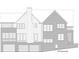 Brick left elevation view showcasing multiple windows and two car garage at 1338 Wayne Ne Ave, Atlanta, GA 30306