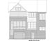 Back elevation displays a brick and siding design and a screened porch at 1338 Wayne Ne Ave, Atlanta, GA 30306