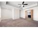 Spacious bedroom with a ceiling fan and an ensuite bathroom at 813 Whittington Sw Pkwy, Marietta, GA 30060