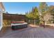 Back deck with a hot tub, privacy fence, and wooden decking at 155 Saddleview Run, Atlanta, GA 30350