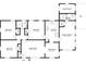 Detailed floor plan showcasing the layout of the home's bedrooms, bathrooms, kitchen, and living spaces at 1753 Dodson Sw Dr, Atlanta, GA 30311