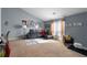 Bright living room with vaulted ceilings, large windows, and stylish decor at 2860 River Close Dr, Decatur, GA 30034