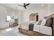 Bedroom featuring a bed with built-in storage and a desk near a large window at 2497 Sugar Pike Rd, Canton, GA 30115