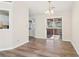 Dining area with sliding glass doors leading to a wooden deck at 5537 Riverside Dr, Sugar Hill, GA 30518