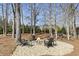 Inviting fire pit area surrounded by comfortable seating, perfect for outdoor entertaining at 3825 Bishops Walk, Cumming, GA 30041