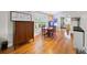 Dining area featuring seamless flow into the kitchen, with a vintage cabinet at 4101 Morgan Rd, Tucker, GA 30084