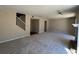 Spacious living room featuring a fireplace and staircase at 731 Hanover Se Ln, Marietta, GA 30067