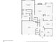 Layout of the first floor of the home, showing measurements of all the main rooms at 1545 Heritage Trl, Roswell, GA 30075