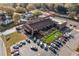 Modern restaurant with outdoor seating, ample parking, and contemporary design at 1545 Heritage Trl, Roswell, GA 30075
