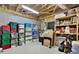 Organized storage room with neatly stacked bins and shelving providing ample space at 492 Broadstone Nw Way, Acworth, GA 30101