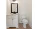 Powder room features modern finishes and fixtures at 5238 Timber Ridge Rd, Marietta, GA 30068