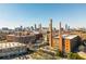 This is an aerial view of the buildings and skyline in the surrounding area at 170 Boulevard Se # 111H, Atlanta, GA 30312