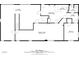 Floor plan depicting layout of the first floor: garage, recreation room, sitting room, wet bar, and bedroom at 3640 Shelby Ln, Marietta, GA 30062