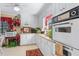 Functional kitchen with white cabinetry, granite counters, and vintage oven at 3640 Shelby Ln, Marietta, GA 30062