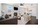 Cozy living room featuring a fireplace, neutral tones, and lots of natural light at 2978 Edgemont Ln, Marietta, GA 30008