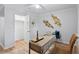 Bright bedroom featuring modern decor, a walk-in closet, and a ceiling fan at 5273 Glenridge Dr # 5273, Sandy Springs, GA 30342