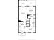 First floor plan with a kitchen, dining room, laundry, sunroom, and living room at 5273 Glenridge Dr # 5273, Sandy Springs, GA 30342