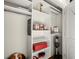 Walk-in closet with rod and shelving, perfect for organizing clothes and personal items at 1459 Village Park Ct, Atlanta, GA 30319