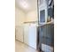 Laundry room featuring a washer, dryer, and furnace with ample space at 1614 Carrie Farm Ct, Kennesaw, GA 30144