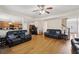 Bright, open living room connects seamlessly to the kitchen and dining areas at 3308 Hunting Creek Pass, Douglasville, GA 30135