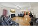 Spacious living room featuring a fireplace and an open floor plan at 3308 Hunting Creek Pass, Douglasville, GA 30135