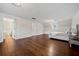 Bedroom showcasing hardwood floors and an open layout at H-5422 Hill Sw Rd, Powder Springs, GA 30127