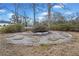 Outdoor fire pit area featuring stone accents, perfect for outdoor gatherings and relaxation at H-5422 Hill Sw Rd, Powder Springs, GA 30127
