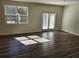 Spacious living room with hardwood floors and natural light from windows and a glass door at 3568 Eagle Sw Ct, Atlanta, GA 30331