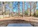 Large backyard with mature trees and open space for outdoor activities and entertaining at 6218 Creekford Ln, Lithonia, GA 30058