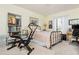 Bedroom featuring a metal bed frame and desk space at 806 Lismore Se, Smyrna, GA 30080