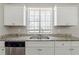 Close-up of kitchen with granite countertops, white cabinets, and stainless steel dishwasher at 2419 Leslie Brook Dr, Decatur, GA 30035