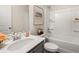 Neutral bathroom featuring a vanity with sink and tub/shower combo at 9458 Cedar Grove Ct # 330, Jonesboro, GA 30238