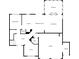 Layout featuring dining room, kitchen, living room, office, and garage spaces at 203 Roseman Way, Woodstock, GA 30188