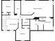 Detailed floor plan showcasing bedrooms, bathrooms, laundry, and potential 4th bedroom space at 203 Roseman Way, Woodstock, GA 30188