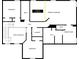 Detailed floor plan showcasing bedrooms, bathrooms, laundry, and potential 4th bedroom space at 203 Roseman Way, Woodstock, GA 30188