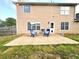 Charming backyard patio features outdoor seating and privacy fence at 2586 Abbotts Glen Dr, Acworth, GA 30101