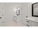 Bright bathroom featuring double sinks, modern fixtures, and ample space at 3555 New Hope Rd, Dacula, GA 30019