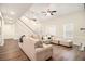 Large open living room with hardwood floors and neutral walls, ideal for entertaining at 170 Charlotte Blvd, Stockbridge, GA 30281