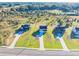 Aerial shot of the property showcasing its location, surrounding landscape, and neighborhood at 3563 New Hope Rd, Dacula, GA 30019