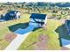 Aerial view of the home highlighting its driveway, lawn, and overall curb appeal at 3563 New Hope Rd, Dacula, GA 30019