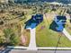 Aerial view of modern homesite in a lush, green community surrounded by nature at 3567 New Hope Rd, Dacula, GA 30019