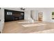 Spacious living room featuring hardwood floors, a modern fireplace, and large windows at 3567 New Hope Rd, Dacula, GA 30019