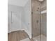 Modern bathroom with a tiled glass-door shower and clean design at 61 Colonial Terrace, Villa Rica, GA 30180