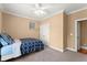 Cozy bedroom with a ceiling fan and a comfortable bed at 1265 Emerald Se Ave, Atlanta, GA 30316